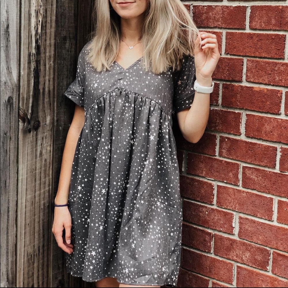 Star Speckled Babydoll Dress